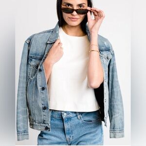 NWT Able “The Jacket” Merley Wash Denim Jacket
Light Wash Small